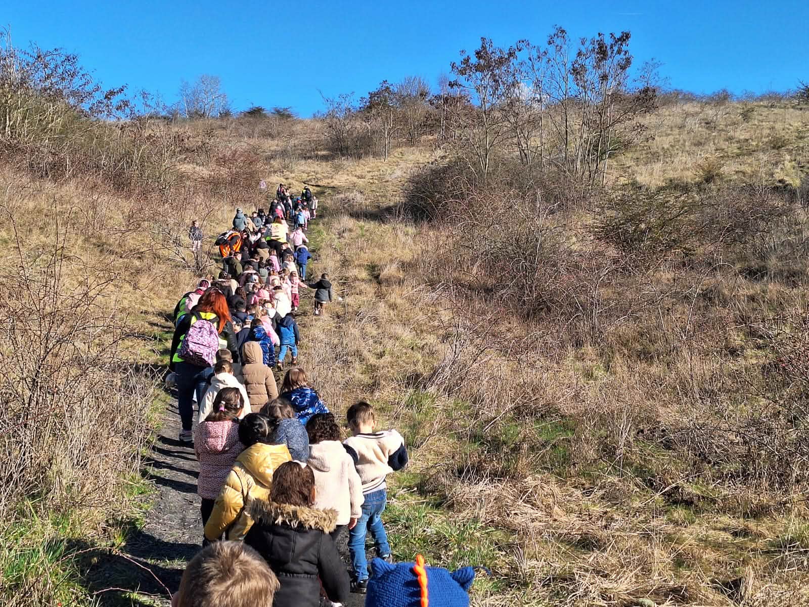 Marche parrainée en maternelle