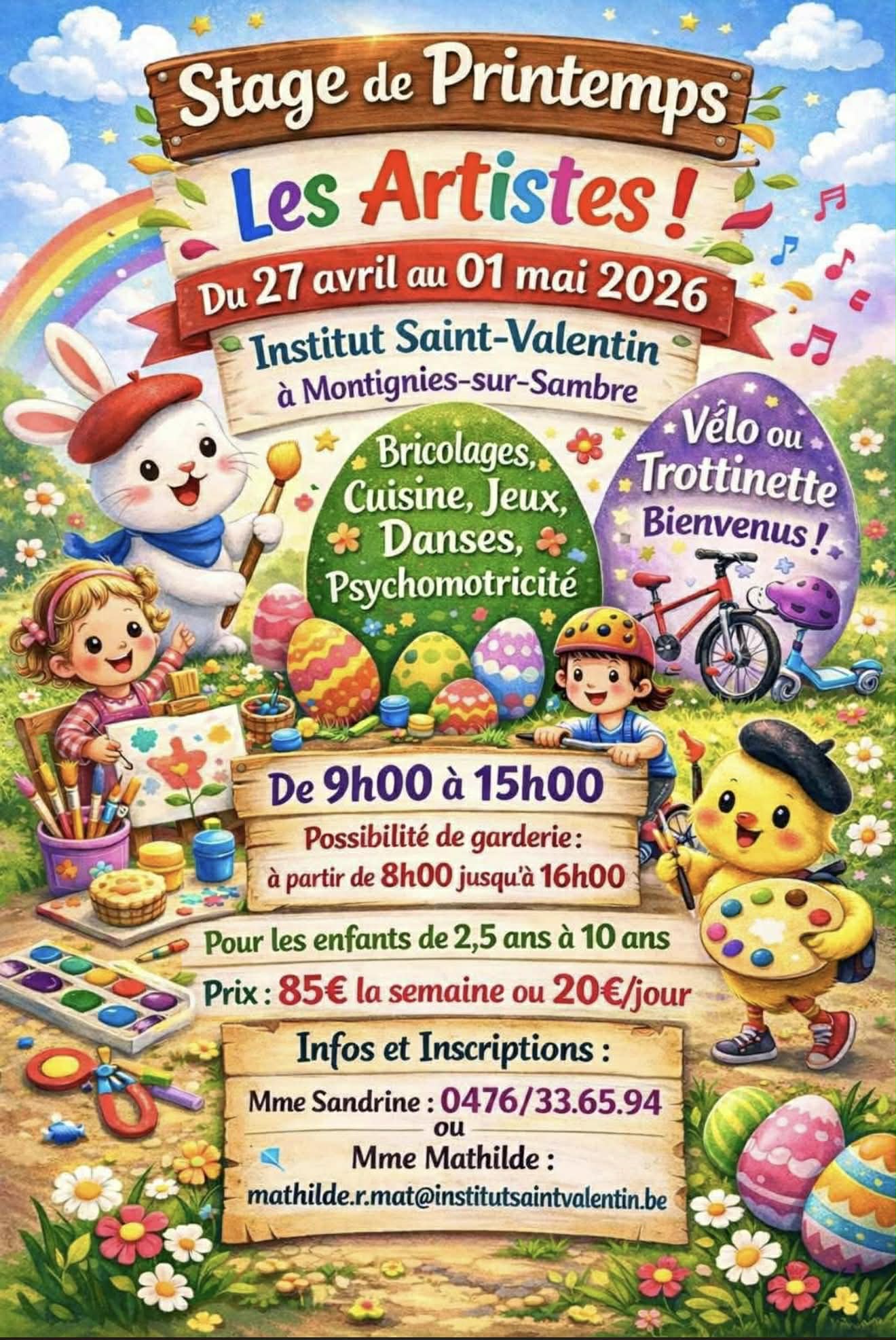 Stage de printemps de Mmes Mathilde et Sabrina